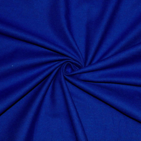 Plain cotton wincyette royal blue