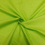 cotton poplin polka dot lime steel