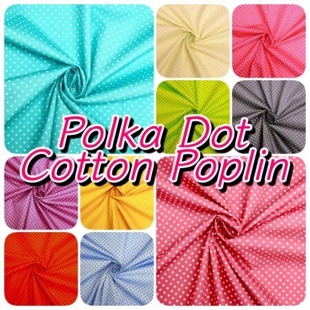 Polka Dot Poplin Fabric