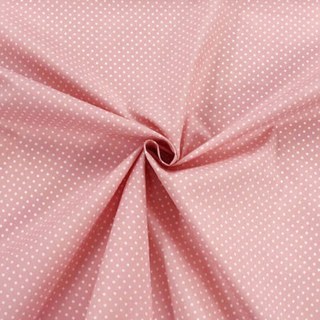 polka dot poplin pink