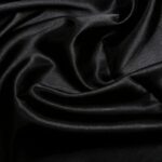 Polyester satin black