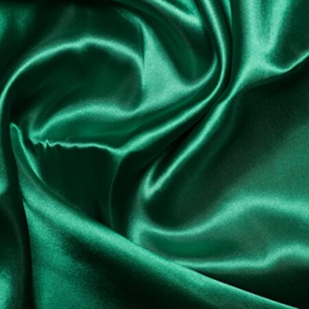 Polyester satin emerald