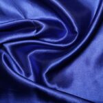 Polyester satin royal blue
