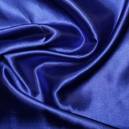 Polyester satin royal blue