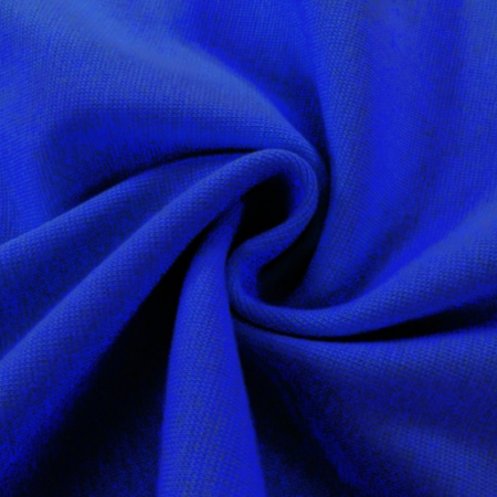 Cotton jersey rib royal blue