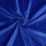 Cotton velvet royal blue