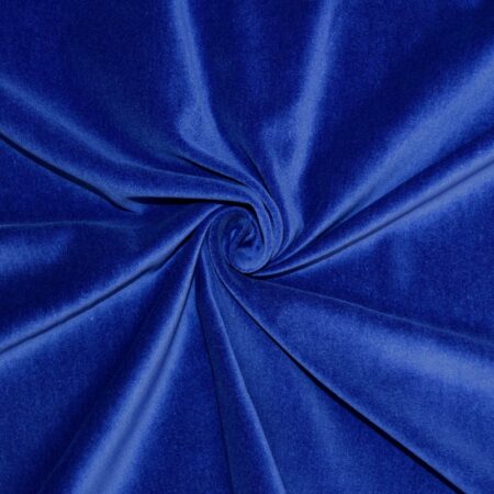 Cotton velvet royal blue