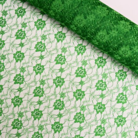 floral lace emerald