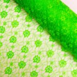 floral lace green