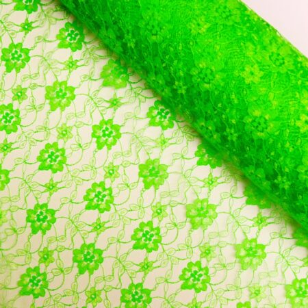 floral lace green