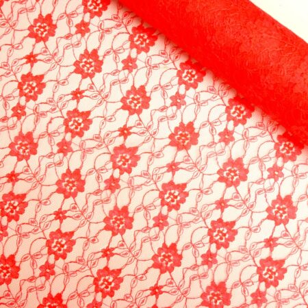 floral lace neon pink