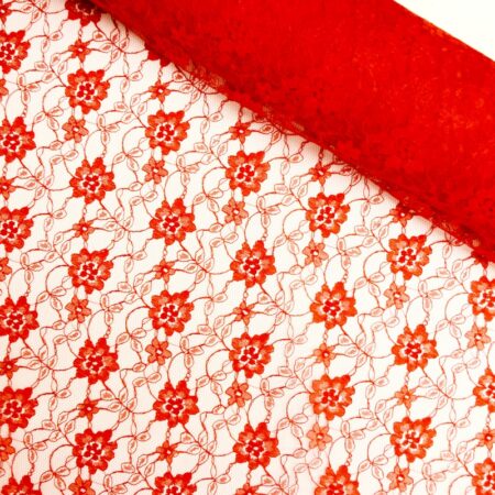 floral lace Red