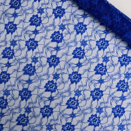 floral lace royal blue