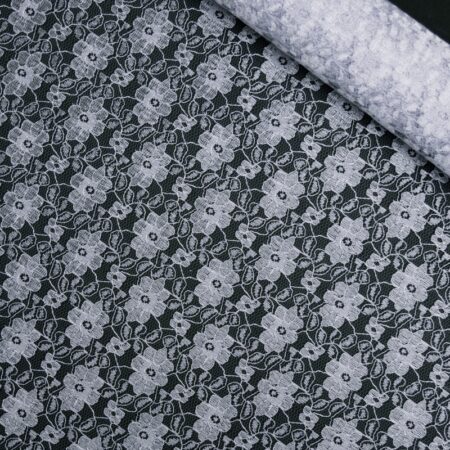 floral lace silver