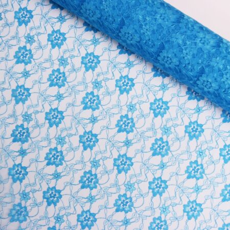 floral lace tangerine turquoise