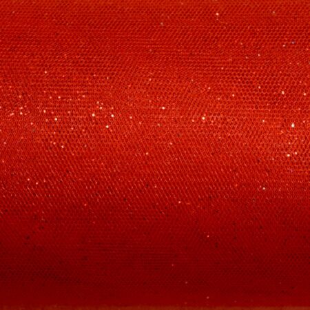 Glitter tulle red