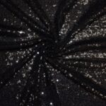 Sequinned tulle black