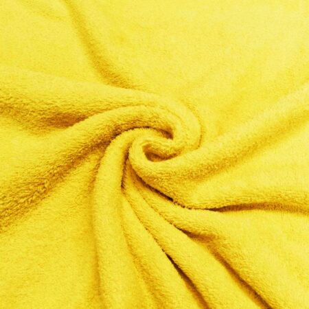Towelling bright yellow