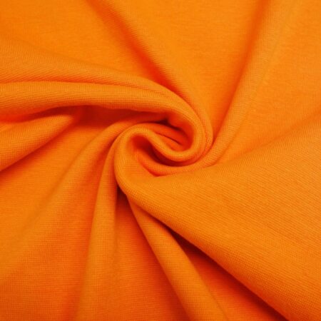 jersey tubular rib cuffing pumpkin