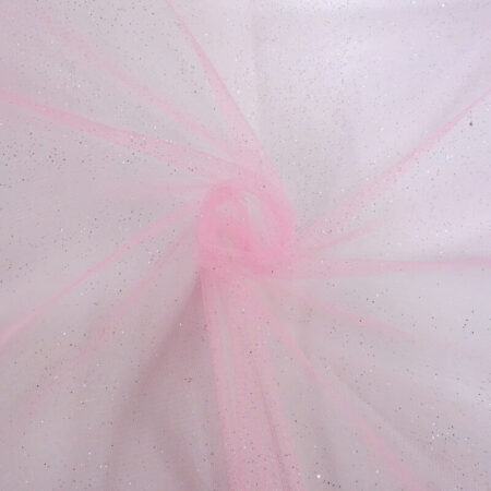 Glitter tulle candy pink