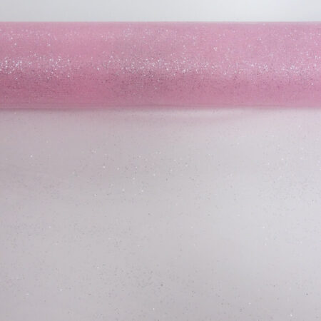 Glitter tulle candy pink