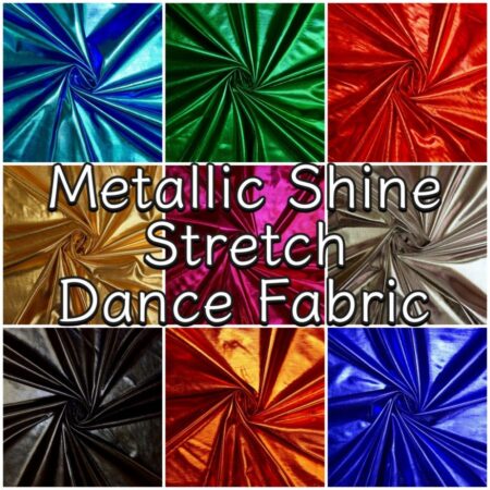 Metallic shine dance fabric