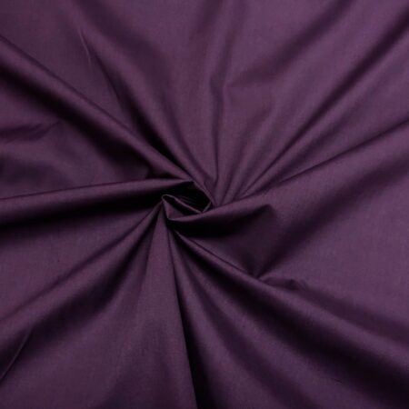 Poly cotton aubergine