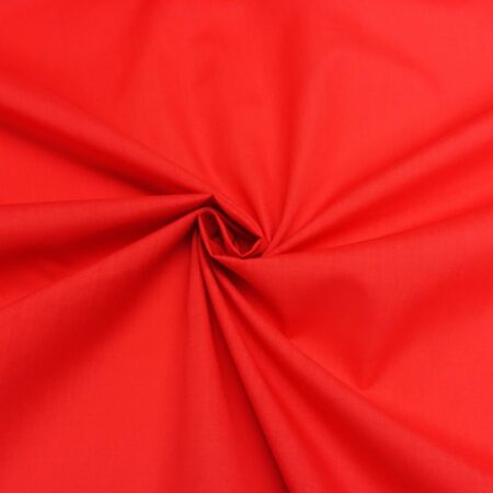 Poly cotton red
