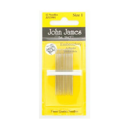 John James needles embroidery