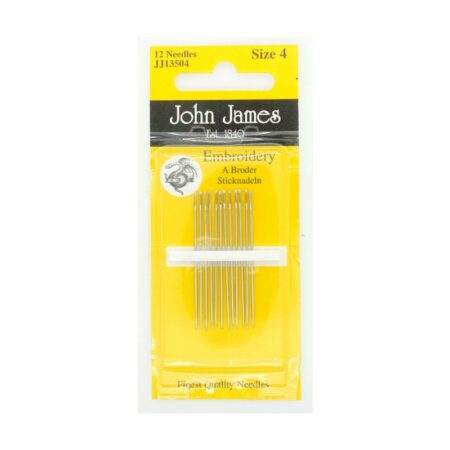 John James needles embroidery