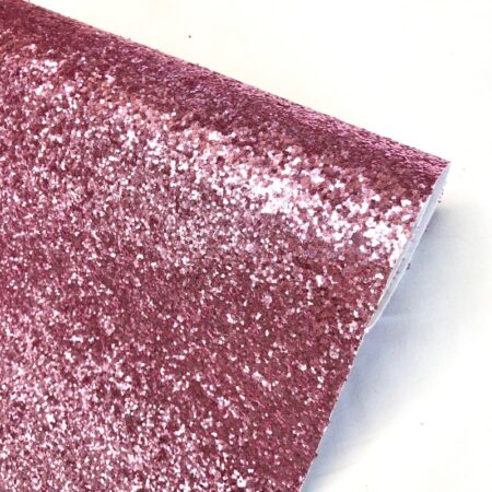 Chunky glitter fabric pink
