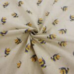Linen look bumblebees