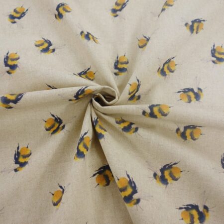 Linen look bumblebees