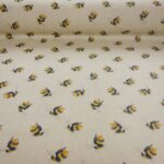 Linen look bumblebees