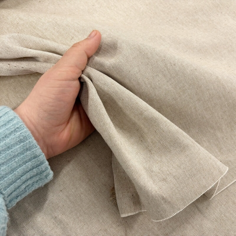 Image of Plain Linen Look Panama