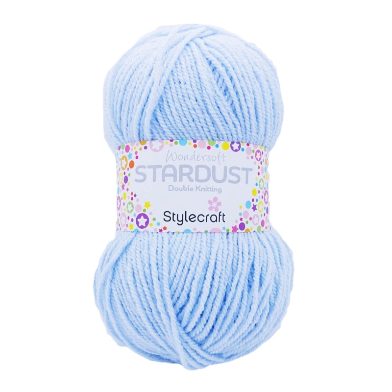 Stylecraft Wondersoft Stardust DK Double Knitting Sparkle Pastel Baby Yarn 100g
