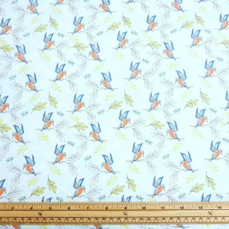 100/% Coton Tissu-Fat Quarter//mètre Lily Pad par Debbie Shore