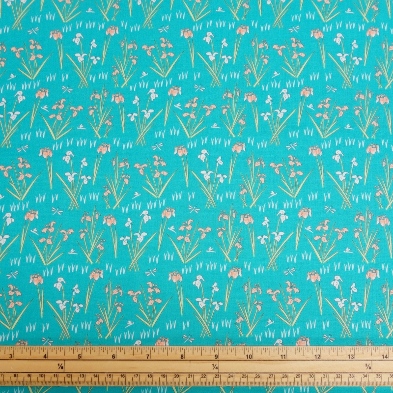 100/% Coton Tissu-Fat Quarter//mètre Lily Pad par Debbie Shore