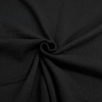 Plain Black Double Gauze