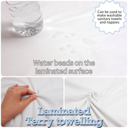 Laminated towelling fabric