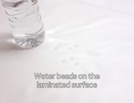 Laminated towelling fabric