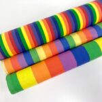 Polycotton Rainbow Stripes