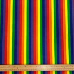 Polycotton Rainbow Stripes