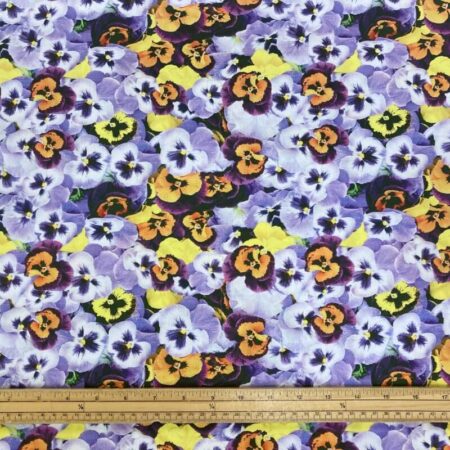 Purple Pansy Cotton - Image 2