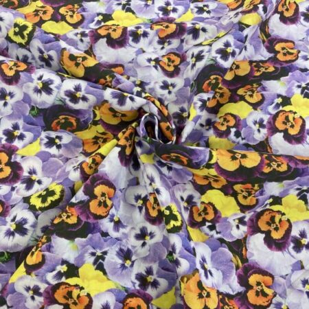 Purple Pansy Cotton - Image 3
