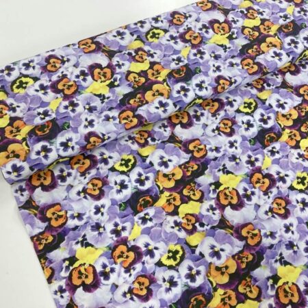 Purple Pansy Cotton
