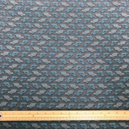 jacquard teal fabric
