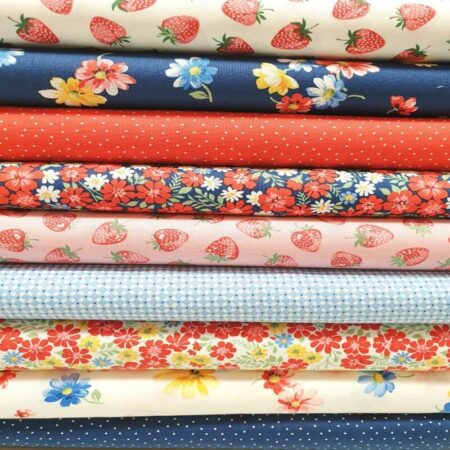 Makower strawberry jam fabric