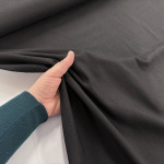 Black Polyester Wool Flannel