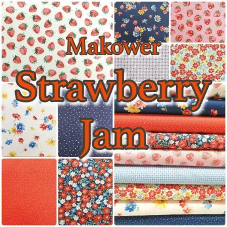 Makower strawberry jam fabric